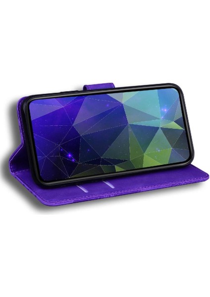 Manyi Mall Onur Için Flip Case 200 5g Kickstand Koruyucu Kabartmalı Sevimli Kaplan Cüzdan (Yurt Dışından)