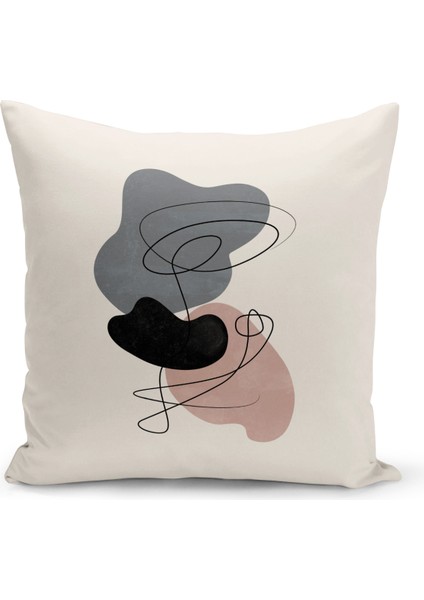 Minimalist Serisi Çift Tarafı Dijital Baskılı Kırlent Kılıfı (Minimalist Cushion Cover)