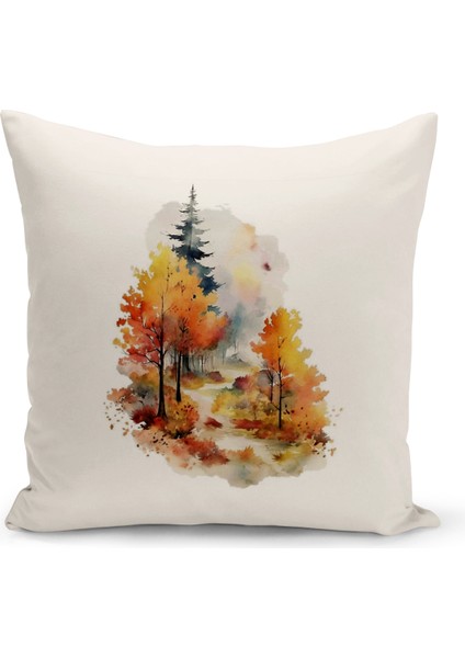 Vintage Serisi Çift Tarafı Dijital Baskılı Kırlent Kılıfı (Vintage Cushion Cover)