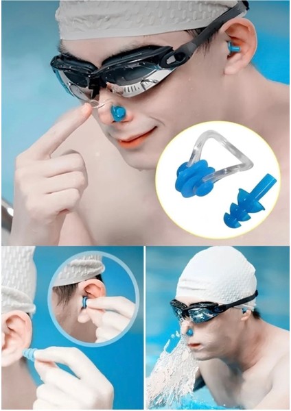 Yüzücüler Için Kulak ve Burun Tıkayıcı Havuz Seti Deniz Kulak ve Burun Tıkacı Set fiyatları