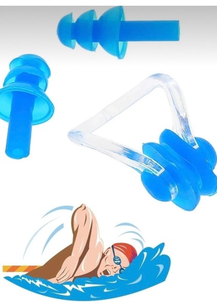 Yüzücüler Için Kulak ve Burun Tıkayıcı Havuz Seti Deniz Kulak ve Burun Tıkacı Set modelleri