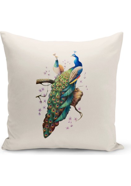 Vintage Serisi Çift Tarafı Dijital Baskılı Kırlent Kılıfı (Vintage Cushion Cover)