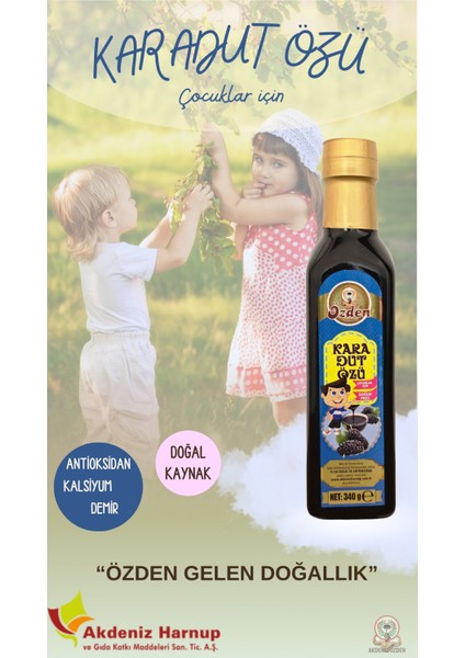 Akdeniz Harnup - Karadut Özü 340G Erkek Çocuk Için Mavi - Black Mulberry Extract For Boys