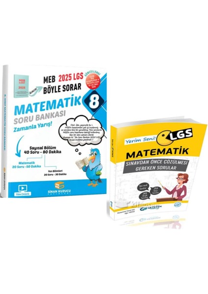 2025 Lgs Matematik Soru Bankası+Lgs Yerim Seni Matematik