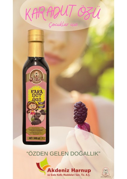 Akdeniz Harnup - Karadut Özü 340G Kız Çocuk Için Pembe- Black Mulberry Extract For Girls