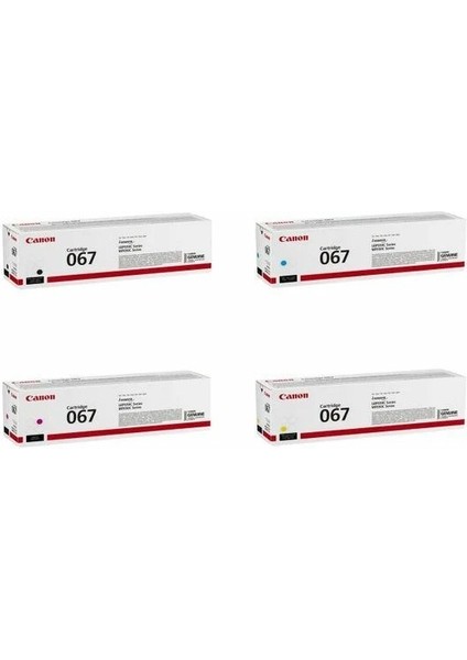 CRG-067 Orjinal 4 Renk Toner Seti-Tüm Renkler