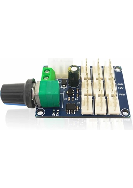 9 Kanal Dc 12V Pwm Fan Hız Kontrol Kartı Klemens Atx Besleme Soket Pot Kontrol Bilgisayar Pc Cpu