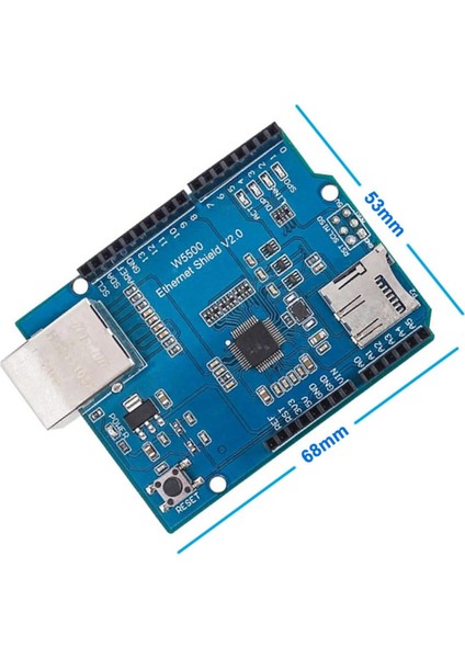 Arduino Ethernet Shield Wiznet W5500 3.3V Spı Tcp/ıp Udp Network Ağ Lan Haberleşme Internet Iot