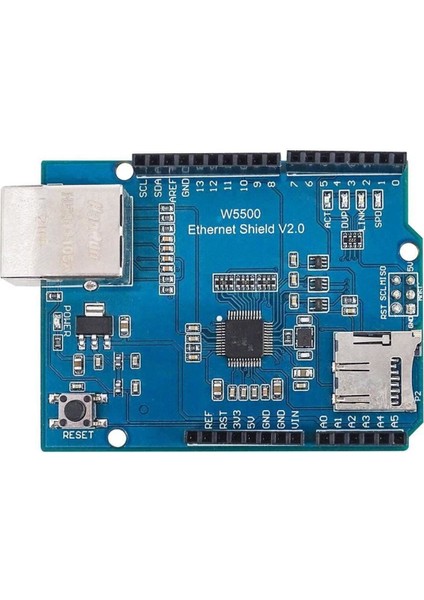 Arduino Ethernet Shield Wiznet W5500 3.3V Spı Tcp/ıp Udp Network Ağ Lan Haberleşme Internet Iot