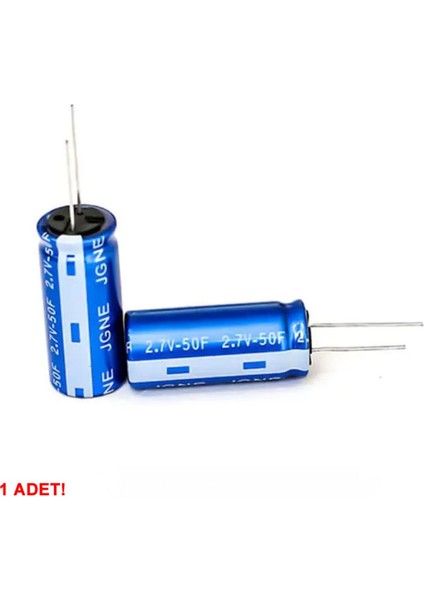 50F 2.7V Süpercap 10X25MM Dıp Süper Kapasitör Enerji Depolama Güneş Rüzgar Akü Batarya Güç indirimleri