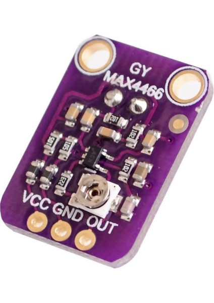 MAX4466 Amplikatörlü Analog Elektet Mikrofon Sensör Ayarlanabilir Kazanç Kontrol Ses Algılayıcı