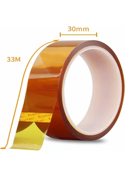 Kapton Bant 30MM x 30 Metre Yüksek Düşük Sıcaklık -73C 260C Termal Isıya Dayanıklı Güçlü Yalıtım
