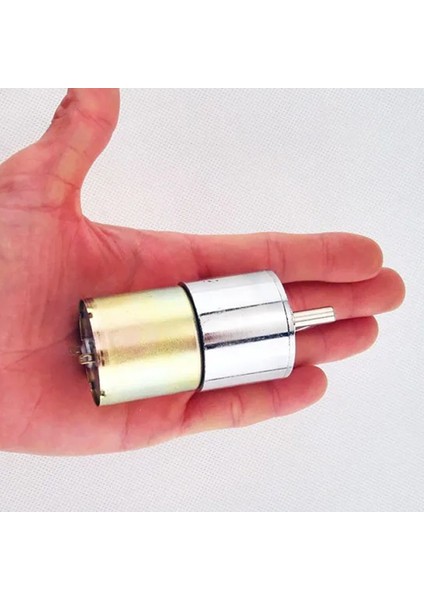 ZGA37RG 12V 37MM 100RPM Redüktörlü Dc Motor Metal Dişli Yüksek Tork Kuvvet Robot Oyuncak Rc Araba