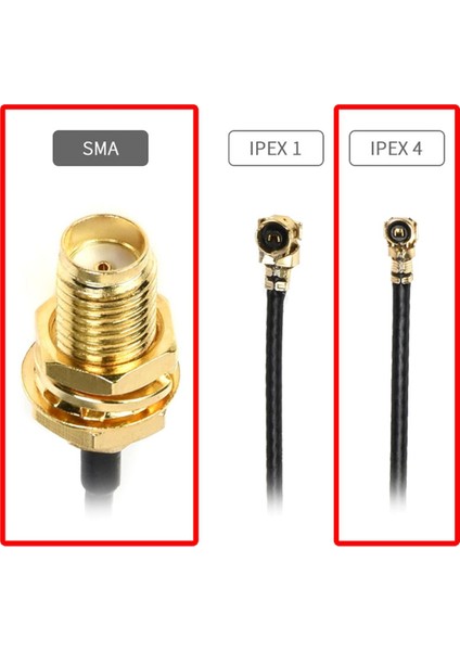 10CM Sma Dişi Ipex4 Mhf4 Rf Bağlantı Kablosu Sma Dişi Soket To Altın Kaplama Konnektör Koaksiyel modelleri