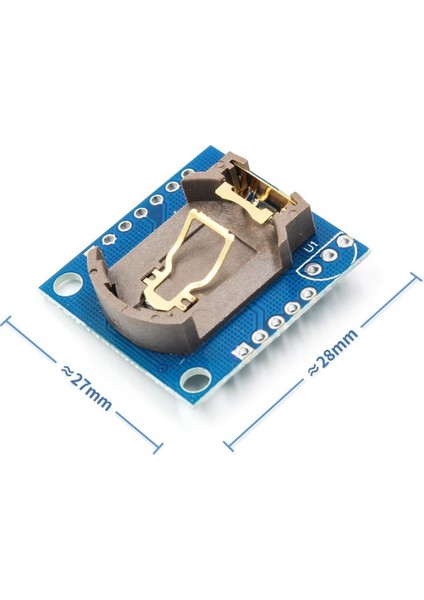 DS1307 Rtc Iıc Zaman Modül Gerçek Zaman Saat I2C 24C32 Eeprom Saniye Dakika Saat Gün Ay Yıl Tarih