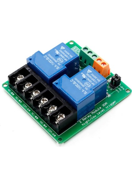 5V 2 Kanal 220V 30A Röle Modül Yüksek Akım Güç Kontrol Anahtarı Opto Izolasyon Düşük/yüksek Tetik