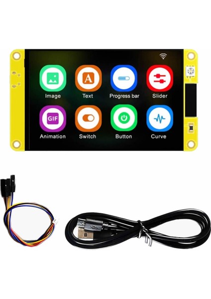 ESP32-48S035 3.5 Inch Kapasitif Dokunmatik Tft LCD Modül 320X480 Pixel Rgb LED Ldr USB Uart Io Sens