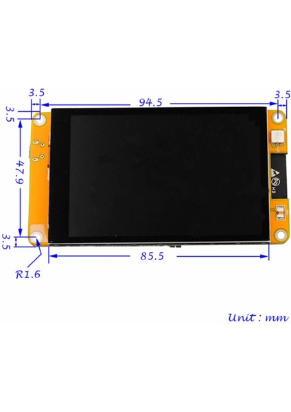 ESP32-48S035 3.5 Inch Kapasitif Dokunmatik Tft LCD Modül 320X480 Pixel Rgb LED Ldr USB Uart Io Sens