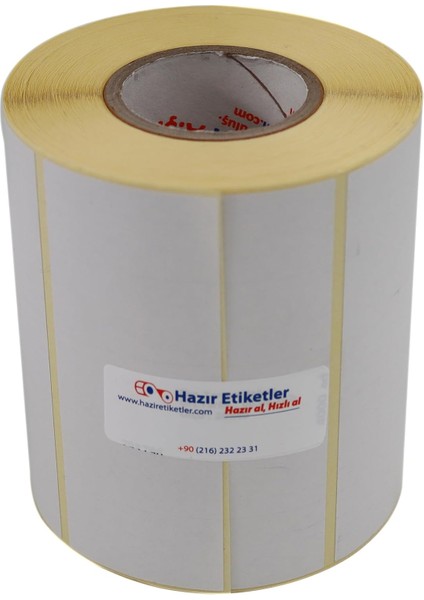 Termal Etiket 20MM x 40MM Ruloda 4000 Adet Yan Yana 5 Li