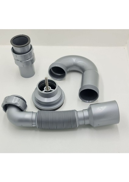 Donau Lavabo Eviye Sifonu S Tipi Körüklü Ø40 - 50 mm Çıkışlı