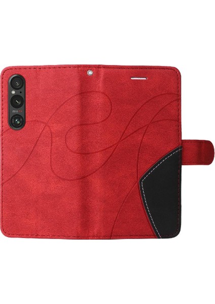 Sony Xperia 1V Pu Deri Flip Folio Kılıf Kickstand Koruyucu (Yurt Dışından)