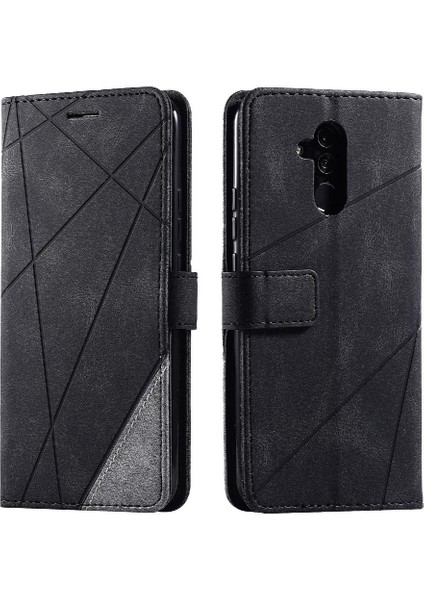 Huawei Mate 20 Lite Için Kılıf Darbeye Pu Deri Kart Tutucu Kickstand (Yurt Dışından)