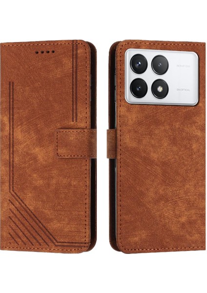 Xiaomi Redmi Için Kılıf K70/K70 Pro Tam Koruma Kartı Ekleme Pu Flip (Yurt Dışından)