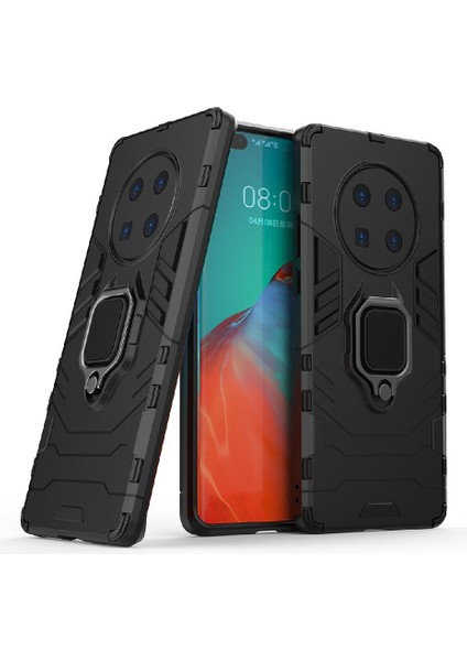 Huawei Mate 40 Pro Için Kickstand Askeri Damla Koruma Halkası Kapak (Yurt Dışından)