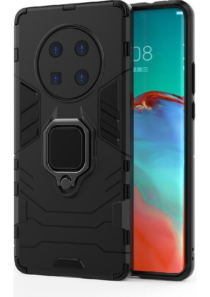 Huawei Mate 40 Pro Için Kickstand Askeri Damla Koruma Halkası Kapak (Yurt Dışından)