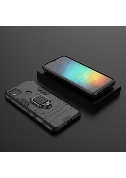 Xiaomi Redmi 9c Için Kılıf 360 &deg; Dönen Halka Darbeye Kapak Kickstand Damla (Yurt Dışından)