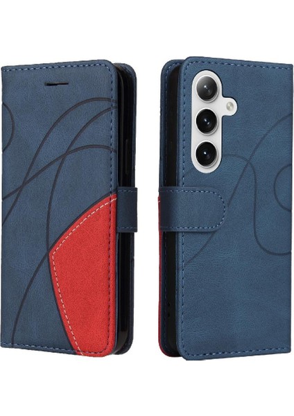 Samsung Galaxy S24 Artı Pu Deri Flip Folio Kılıf Kart Yuvası ile (Yurt Dışından)