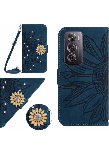 Oppo RENO12 Pro 5g Ayçiçeği Kickstand Koruyucu Deri Cüzdan Için Kılıf (Yurt Dışından)