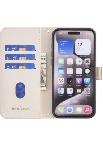 IPhone 14 Için Flip Case Pro Max Koruyucu Cüzdan Kart Yuvaları Tutucu Pu (Yurt Dışından)