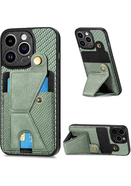 IPhone 13 Için Kılıf Pro Max Manyetik Tasarım Standı Fonksiyonu Kart Sahibi (Yurt Dışından)