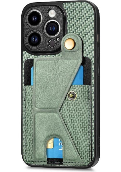 IPhone 13 Için Kılıf Pro Max Manyetik Tasarım Standı Fonksiyonu Kart Sahibi (Yurt Dışından)