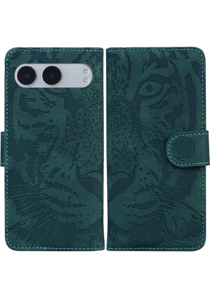 Oneplus Nord 4 Için Flip Case Kabartmalı Sevimli Kaplan Deri Cüzdan Kickstand (Yurt Dışından)