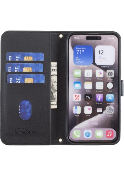 IPhone 11 Için Flip Case Pro Max Koruyucu Kart Yuvaları Tutucu Iş Pu (Yurt Dışından)