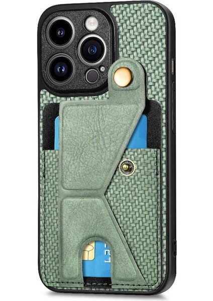 IPhone 14 Için Kılıf Pro Max Cardholder Standı Fonksiyonu Braketi Manyetik (Yurt Dışından)