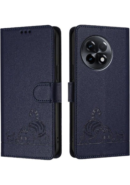 Oneplus 11R 5g Için Kılıf Cüzdan Kapak Çevirin Kart Yuvası Tutucu Kickstand Kedi (Yurt Dışından)