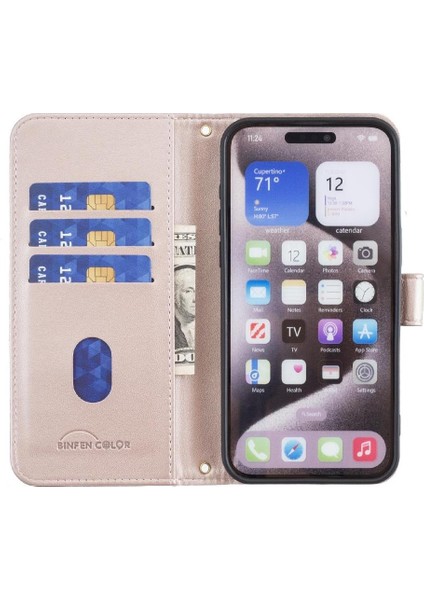 GX Boutique IPhone 14 Için Flip Case Pro Koruyucu Iş Basit Tarzı Cüzdan Pu (Yurt Dışından)