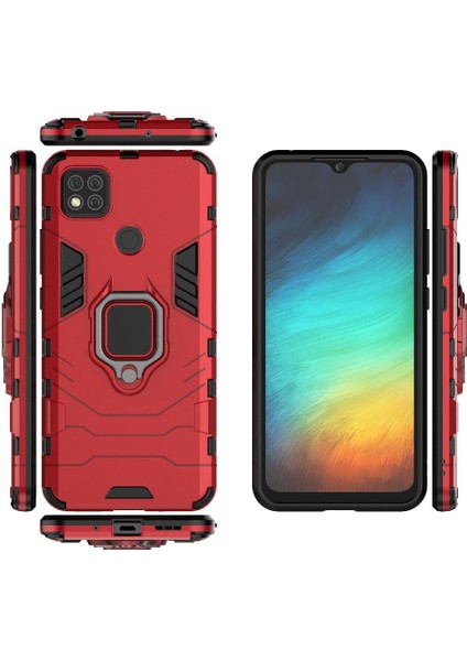 Xiaomi Redmi 9c Için Kılıf 360 &deg; Dönen Halka Darbeye Kapak Kickstand Damla (Yurt Dışından) fırsatları