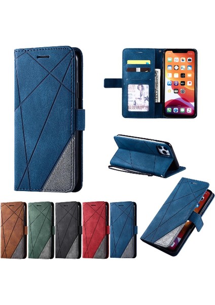 IPhone 11 Için Kılıf Pro Max Cüzdan Flip Folio Darbeye Kart Tutucu Pu (Yurt Dışından)