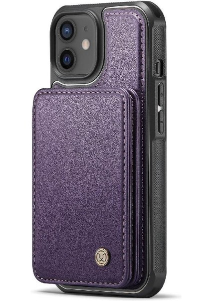 GX Boutique IPhone 12 Için Kılıf Pro Standı Fonksiyonu Manyetik Rfıd Engelleme Ayrılabilir (Yurt Dışından)