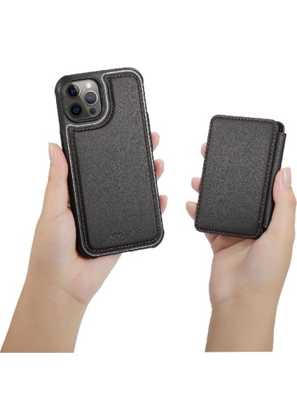 IPhone 12 Için Kılıf Pro Max Standı Fonksiyonu 2 In 1 Işlevsellik Rfıd (Yurt Dışından)