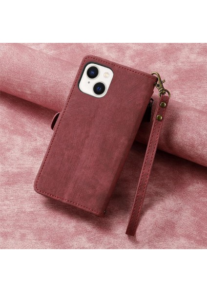 IPhone 15 Için Flip Case Artı Basit Iş Cüzdan Darbeye Kapak Çevirin (Yurt Dışından)