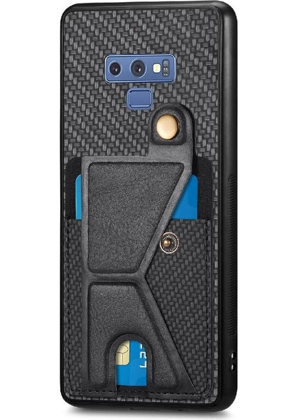 Samsung Galaxy Not 9 Için Kılıf Manyetik Tasarım Cardholder Standı Fonksiyonu (Yurt Dışından)