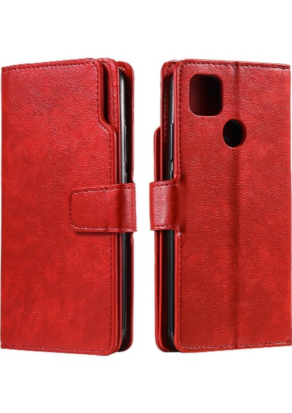 Xiaomi Redmi 9c 9 Kart Yuvaları Manyetik Kickstand Pu Deri Cüzdan (Yurt Dışından)