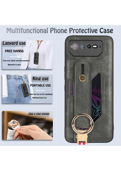 Asus Rog Telefon 6 Kolaylık Bilek Kayışı Uyumluluk Premium Pu Için Kılıf (Yurt Dışından) fiyatları