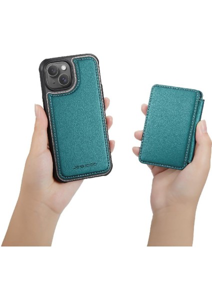 IPhone 15 Için Kılıf Manyetik Rfıd Engelleme Standı Fonksiyonu Ayrılabilir 2 (Yurt Dışından) modelleri