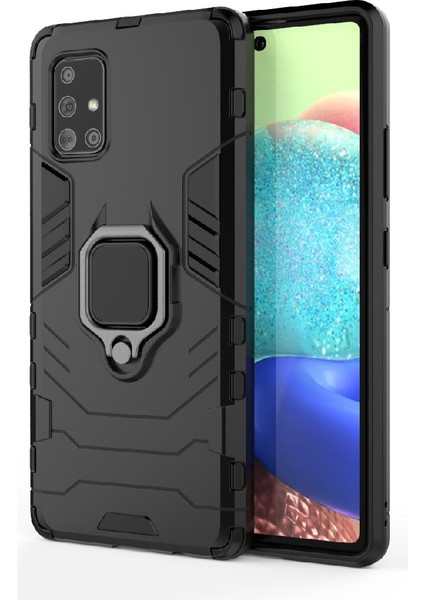 Samsung Galaxy A71 5g Darbeye Kapak Için Kılıf 360 &deg; Dönen Halka Askeri (Yurt Dışından)